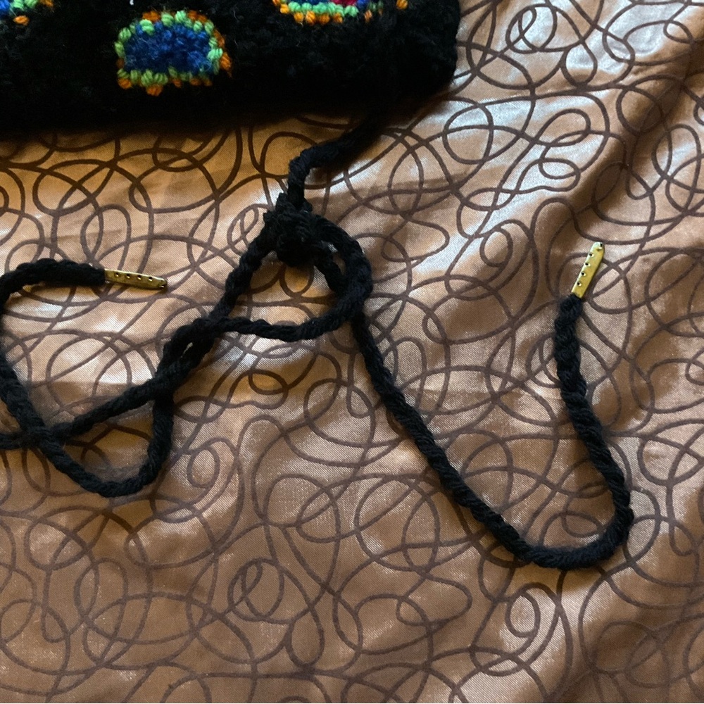 Rughooked Wool Colorful Patterned Belt - Picture 4 of 6